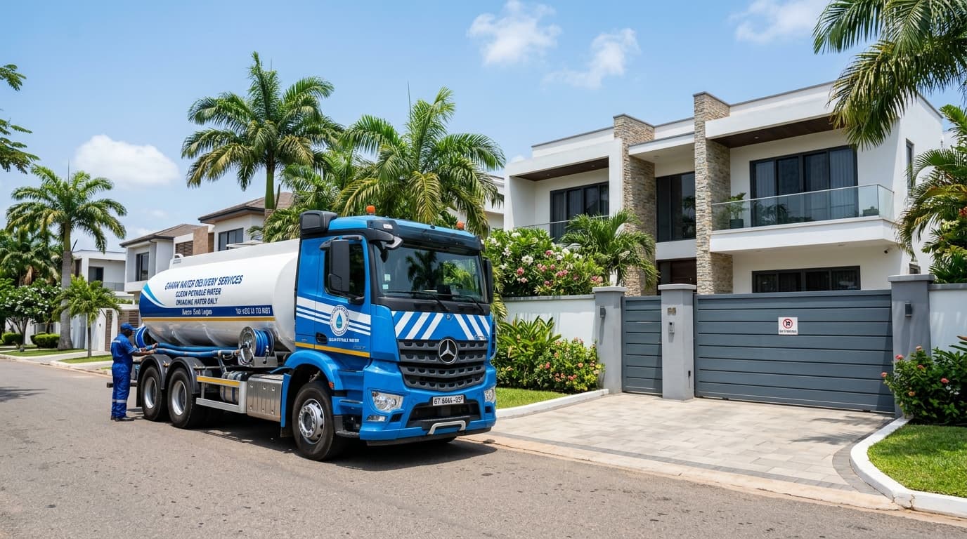 Certified Water Tanker Delivery Service in East Legon Accra